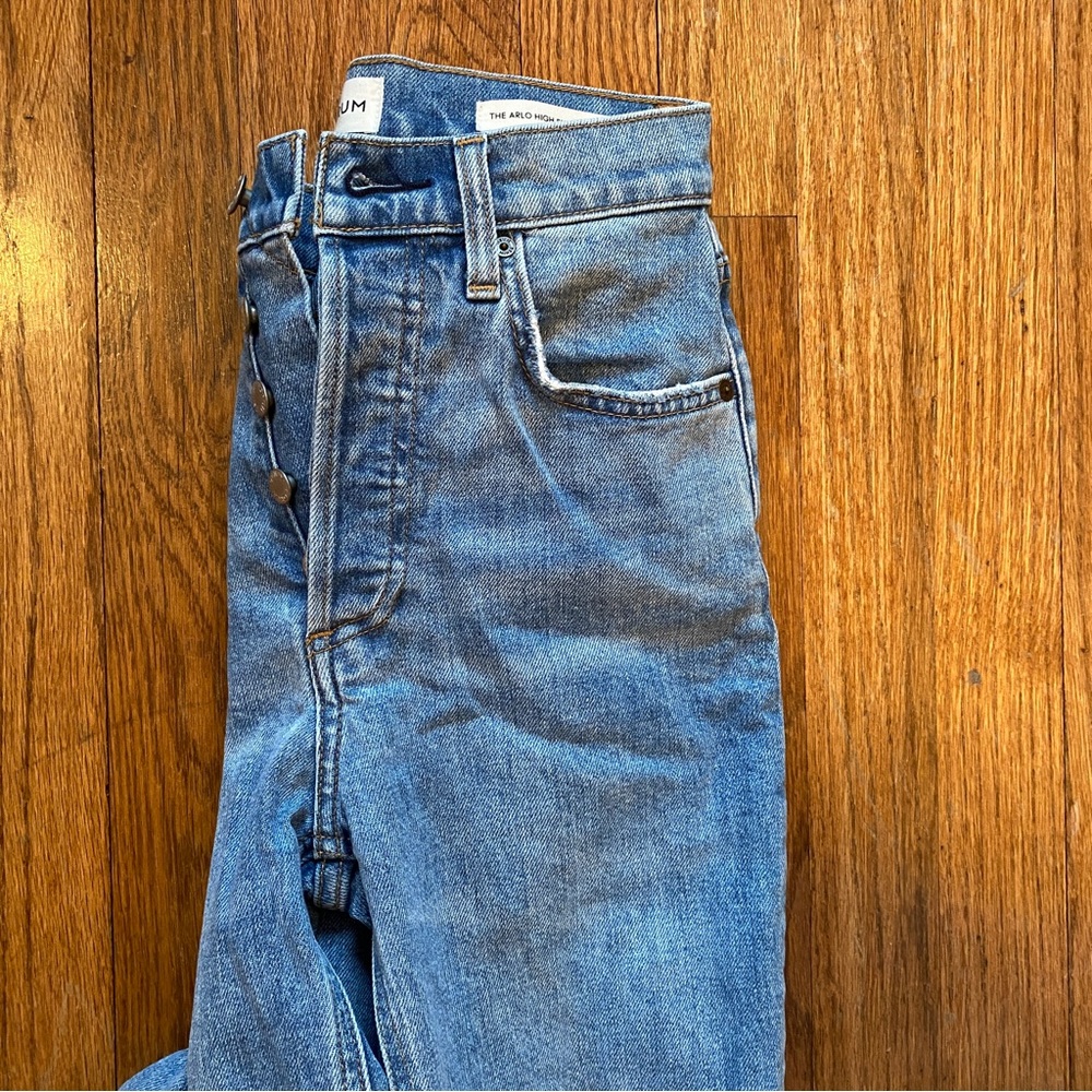 Aritzia Blue Denim Pants - Picture 2 of 3